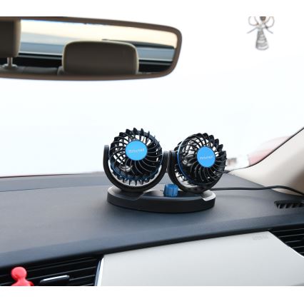 Auto ventilator za instrument tablu sa USB napajanjem 3W/5V, crni