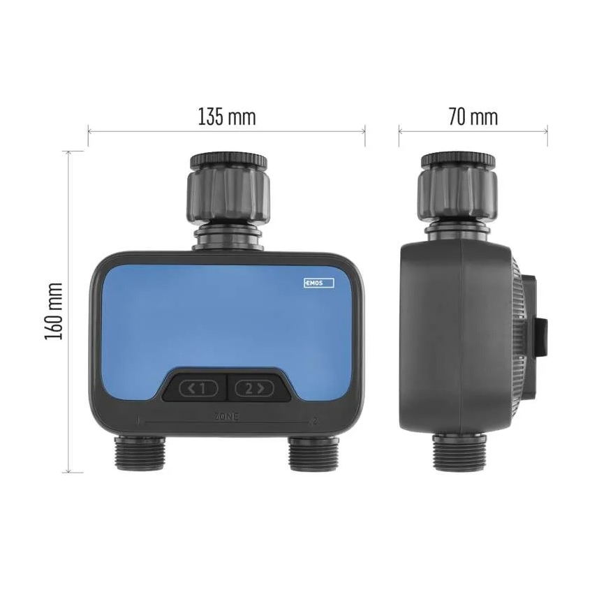 Automat za zalivanje GoSmart, 2 izlaza, Tuya