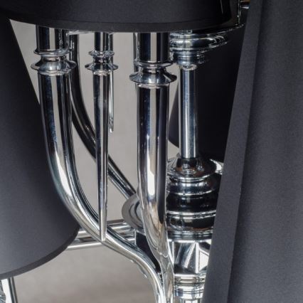 Azzardo AZ1417 - Luster na lancu DIABLO 12xE14/11W/230V crni