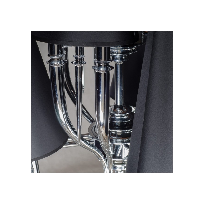 Azzardo AZ1417 - Luster na lancu DIABLO 12xE14/11W/230V crni