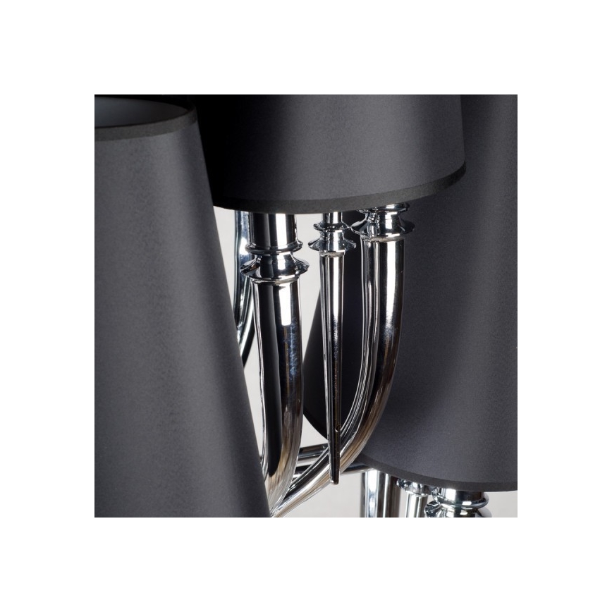 Azzardo AZ1417 - Luster na lancu DIABLO 12xE14/11W/230V crni