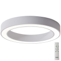 Azzardo AZ5040 - LED prigušiva plafonska svetiljka MARCO LED/100W/230V bela + daljinski upravljač