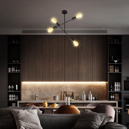 B.K. Licht 1343 - Luster na šipci 4xE27/60W/230V