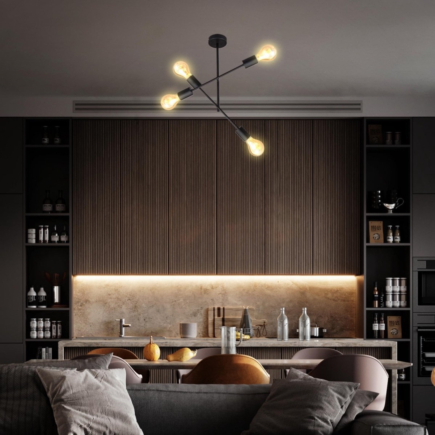 B.K. Licht 1343 - Luster na šipci 4xE27/60W/230V