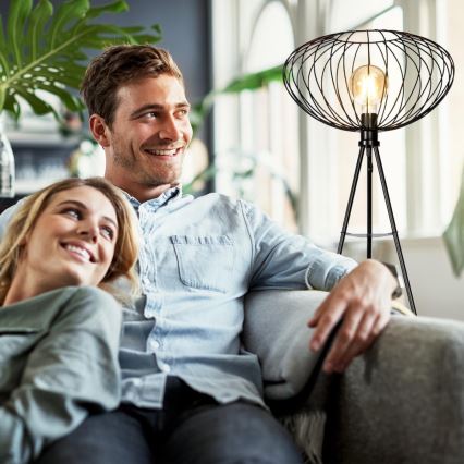 B.K. Licht 1470 - Podna lampa RETRO 1xE27/40W/230V