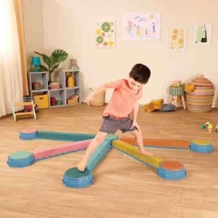 B-Toys - Dečiji balansni stubići BALANCE & HOP, set od 6 kom