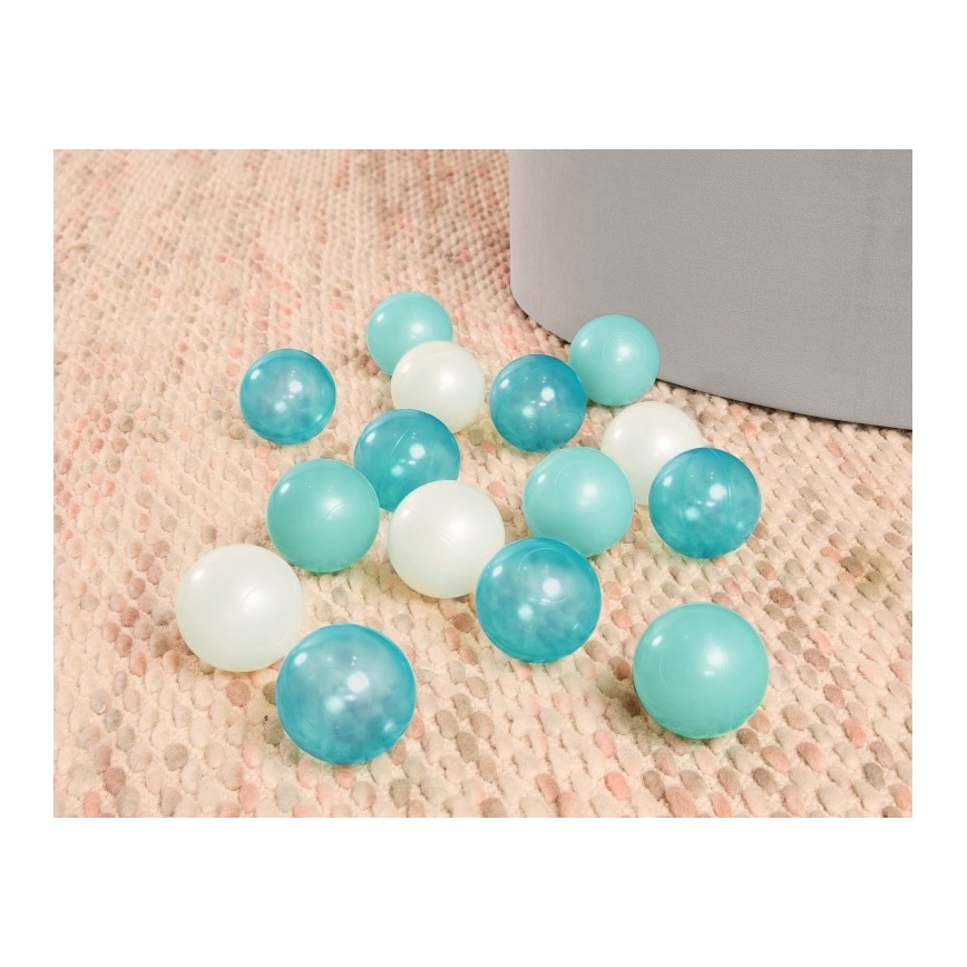 B-Toys - Dečiji suvi bazen sa lopticama, prečnik 89 cm, u sivoj/tirkiznoj boji