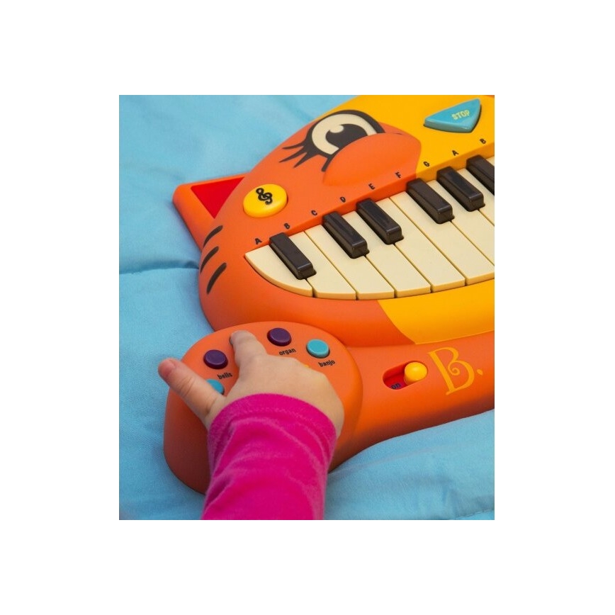 B-Toys - Dečje pijano sa mikrofonom Mačka 4xAA