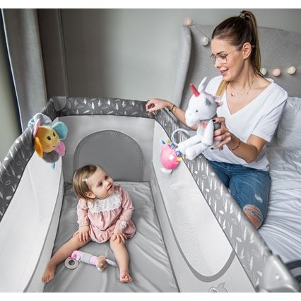 BabyOno - Putni krevetić BASIC sivi