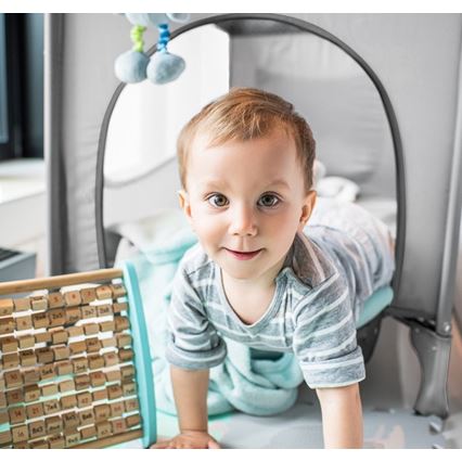 BabyOno - Putni krevetić BASIC sivi