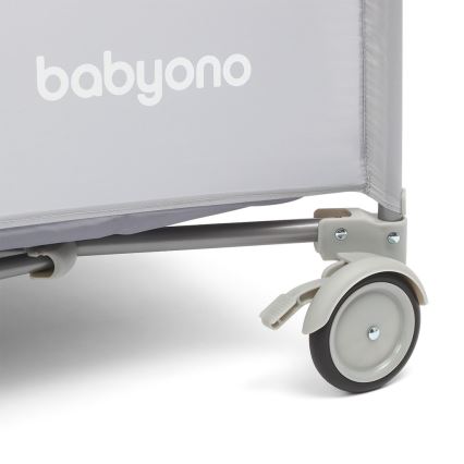 BabyOno - Putni krevetić BASIC sivi