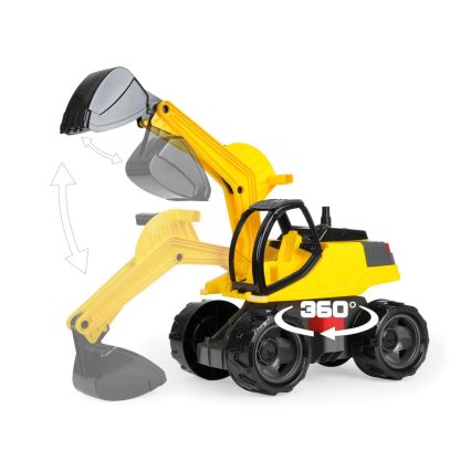 Bager GIGA TRUCKS 62 cm žuto-crni