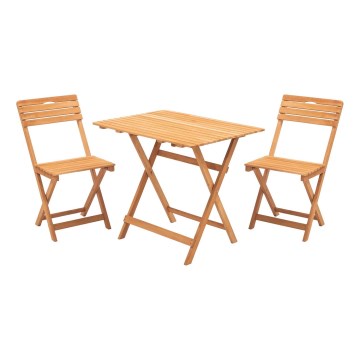 Balkonski set od bukovog drveta