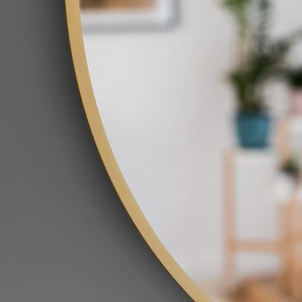 Baltica Design - LED zidno ogledalo za kupatilo sa pozadinskim osvetljenjem BRIGHT LED/15W/230V 3000K prečnik 80 cm IP65 zlatna