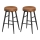Barska stolica LIOR, set od 2 kom, braon/crna