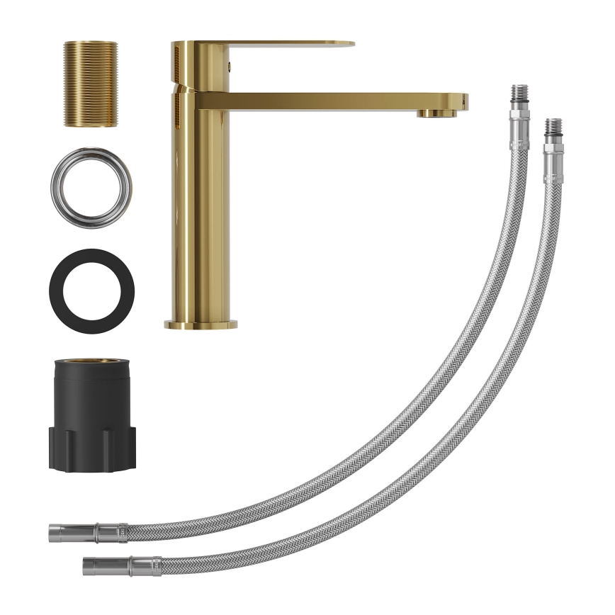 Baterija za umivaonik TARNBY 17,3 cm sjajni mesing