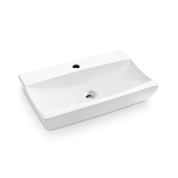 Bathco 0041 - Nadgradni umivaonik SARDINERO 61,5x37,5 cm porcelan/bela