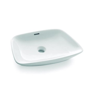 Bathco 0091 - Umivaonik na ploču ANABEL 50x36 cm porcelan/bela