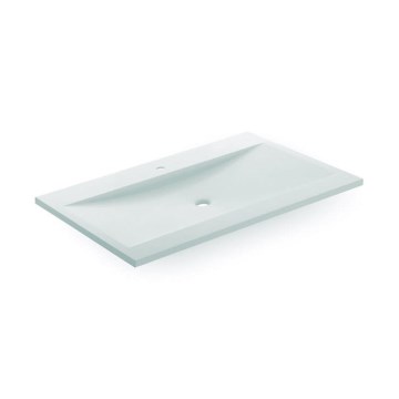 Bathco 0506 - Ugradni umivaonik MANHATTAN 100x45 cm smola/bela