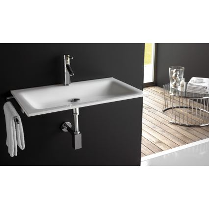 Bathco 0507 - Ugradni umivaonik MONACO 60x50 cm smola/bela