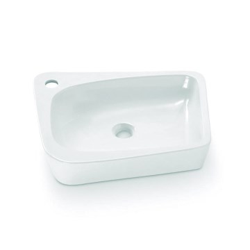 Bathco 4001 - Umivaonik na radnu ploču ARAGON 50x40,5 cm porcelan/bela