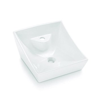 Bathco 4002 - Nadgradni umivaonik SORIA 40x41 cm, porcelan/bela