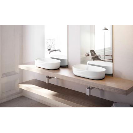 Bathco 4037 - Umivaonik za ugradnju na ploču TOULOUSE 59x41,5 cm porcelan/bela