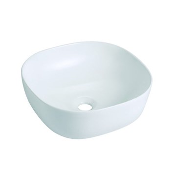 Bathco 4071 - Umivaonik za ugradnju na radnu ploču OLEA 41x41 cm porcelan/bela