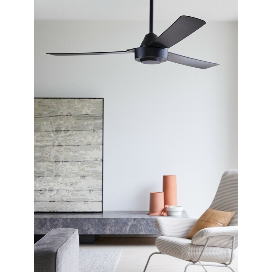 BAYSIDE 213017 - Plafonski ventilator CALYPSO, crne boje, prečnik 122 cm