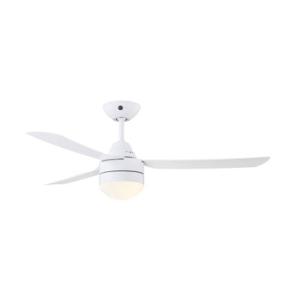 BAYSIDE 531016 - Plafonski ventilator MEGARA 2xE14/15W/230V, beo, prečnik 122 cm + daljinski upravljač