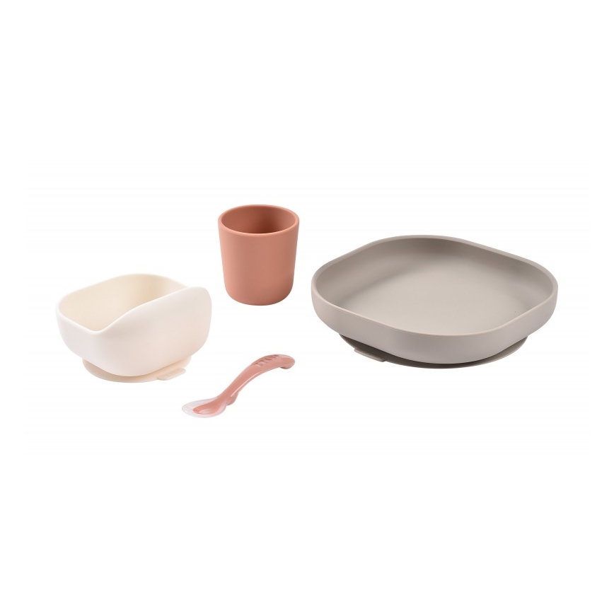 Beaba - Dečiji set za hranjenje Terracotta 4 kom