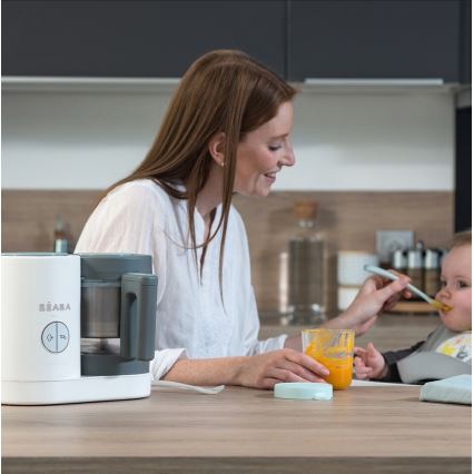 Beaba - Parni aparat 2u1 BABYCOOK NEO zelena/bela