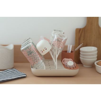 Beaba - Stalak za sušenje flaša bež/narandžasta