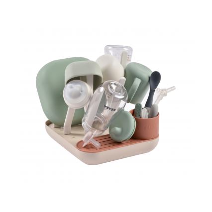 Beaba - Stalak za sušenje flaša bež/narandžasta