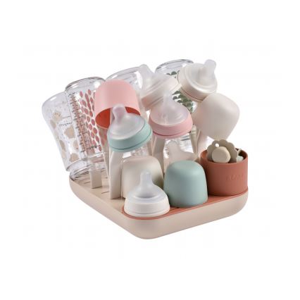 Beaba - Stalak za sušenje flaša bež/narandžasta