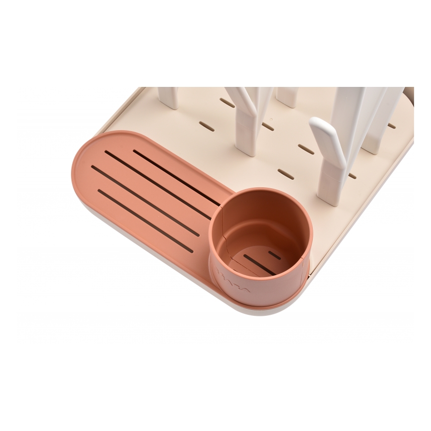 Beaba - Stalak za sušenje flaša bež/narandžasta