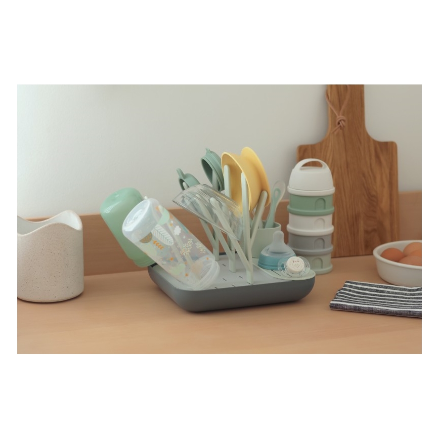 Beaba - Sušač za flaše zeleno/sivo