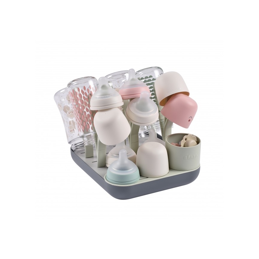 Beaba - Sušač za flaše zeleno/sivo