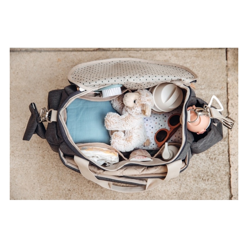 Beaba - Torba za pelene SYDNEY siva/bež