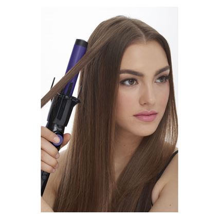 Bellissima 11307 - Rotirajući uvijač za kosu RICCI&CURL 230V crna/ljubičasta