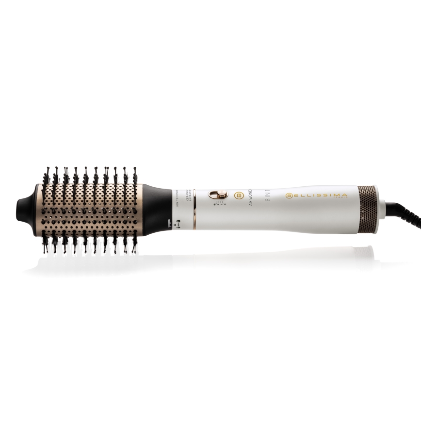 Bellissima 11847 - Vruća vazdušna četka 8u1 AIR WONDER 1000W/230V bela/zlatna