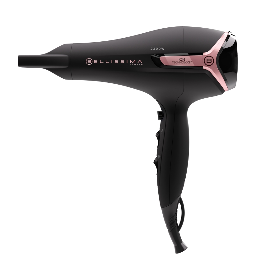 Bellissima 11860 - Fen za kosu 2300W/230V crna/ružičasta