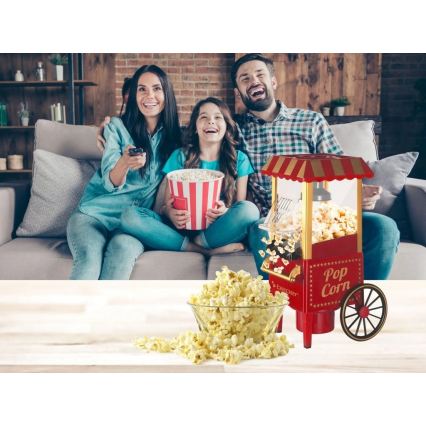 Beper - Aparat za kokice 1200W/230V crvene boje