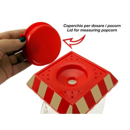 Beper - Aparat za kokice 1200W/230V crvene boje