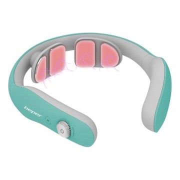 Beper - Punjivi EMS masažer za vrat, 5V/900 mAh, mint zelena