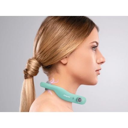 Beper - Punjivi EMS masažer za vrat, 5V/900 mAh, mint zelena