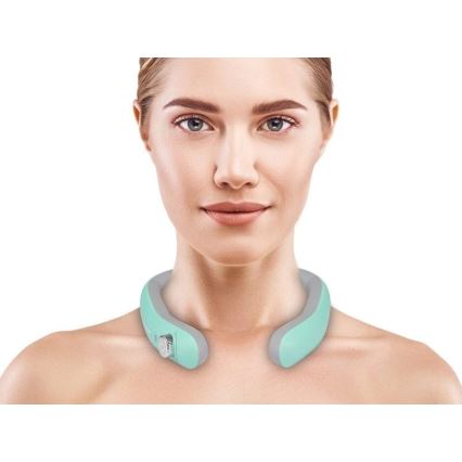 Beper - Punjivi EMS masažer za vrat, 5V/900 mAh, mint zelena