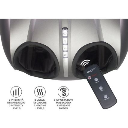Beper - Uređaj za masažu stopala SHIATSU 36W/230V + daljinsko upravljanje