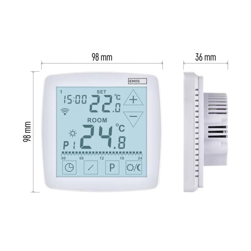 Bežični digitalni termostat GoSmart 230V/16A Wi-FI Tuya