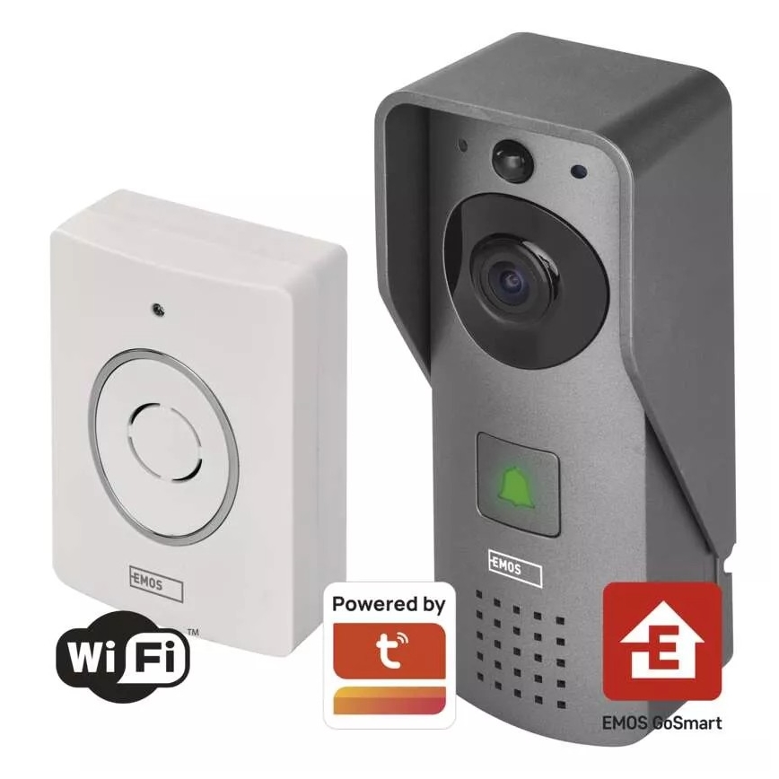 Bežični video zvono sa senzorom pokreta GoSmart 12V/3xAA IP44 Wi-Fi Tuya